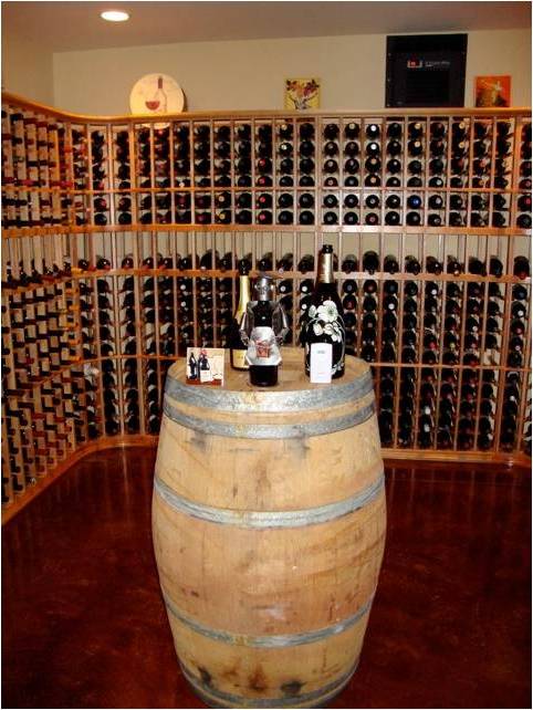 Custom Home Wine Cellar with an Efficient Cooling Unit Installed by Miami Master Builders