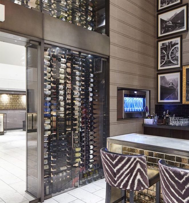 Contemporary Commercial Wine Cellar Racks