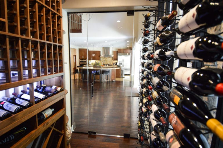 Transitional Residential Custom Wine Cellar