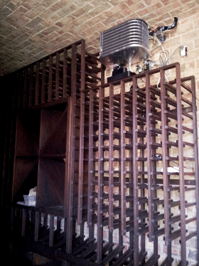 Wine Cellar Cooling Unit Installed by HVAC Experts in Miami