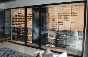 47 - Glass Wine Wall Cabinet Palm Beach Gardens