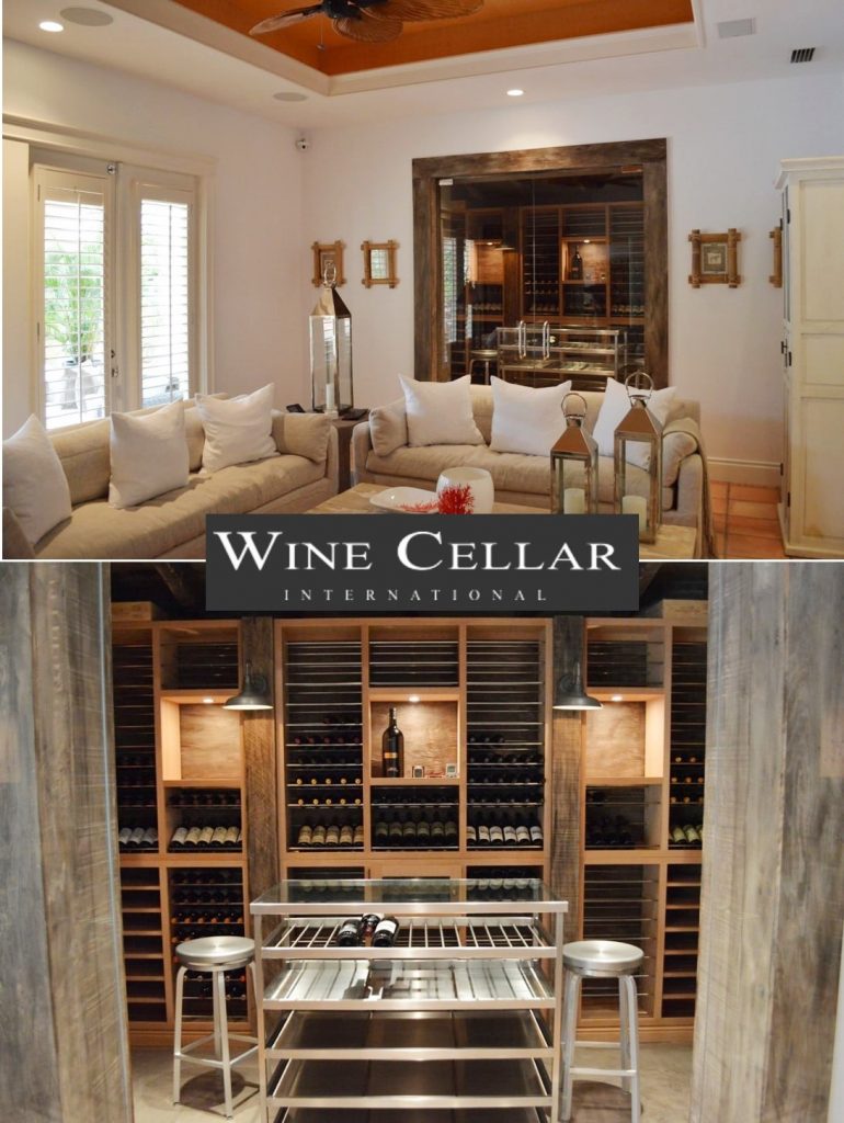 Miami Custom Home Wine Cellar