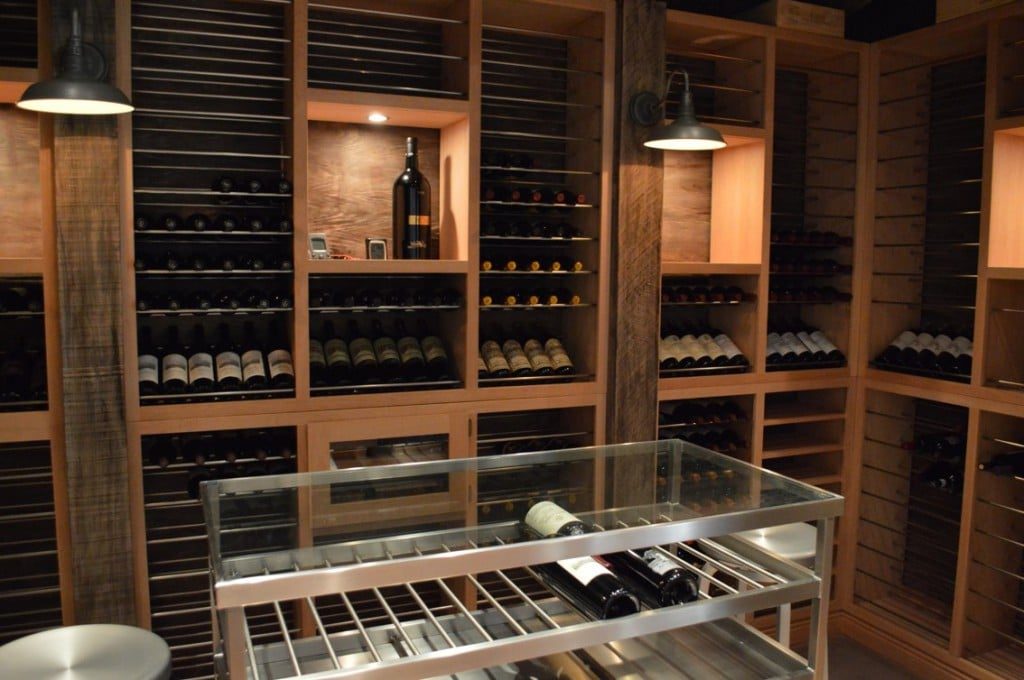 Stylish Miami Custom Home Wine Cellar