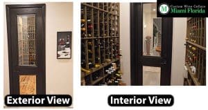 Vintage Wine Cellar Glass Door