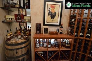 Traditional Wine Cellar Design with Wine Barrel as a Decanting Table