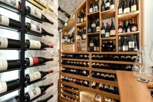 under the stairs modern wine cellar for homes
