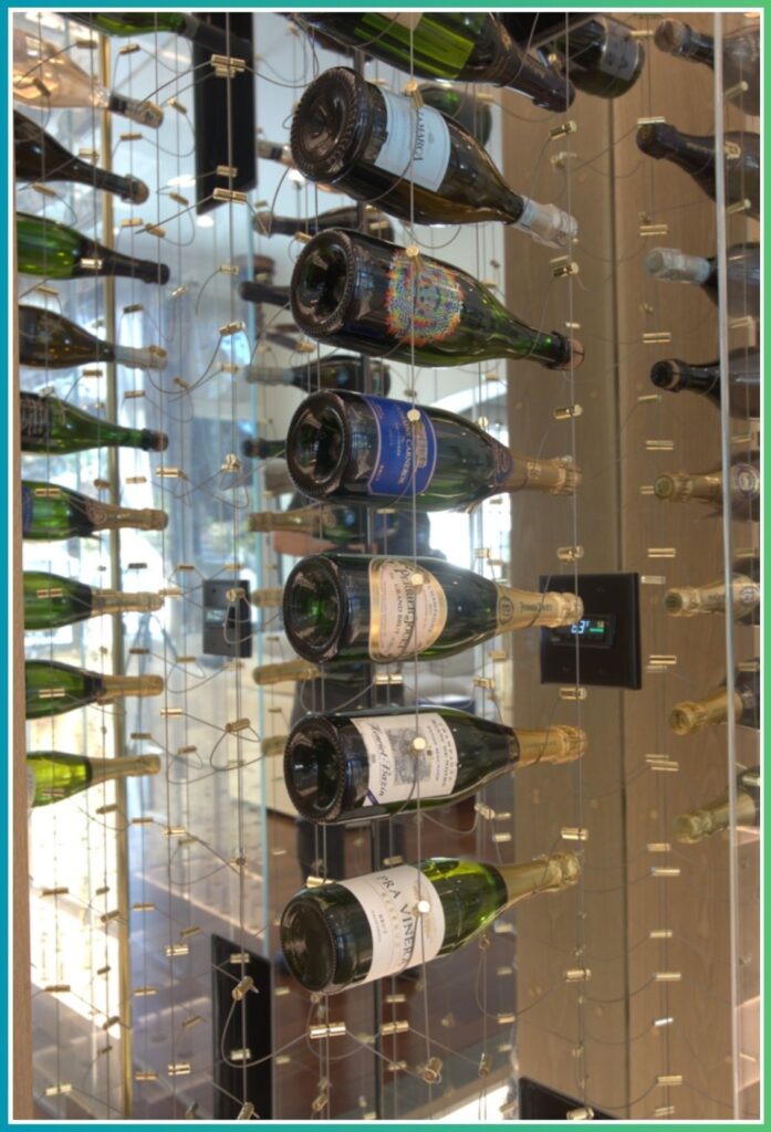 luxurious wine wall in Miami FL
