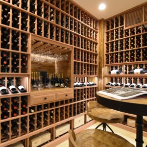 55 - Wine Cellar Construction Indian Creek Island Florida Phoenix Wood Wine Tasting