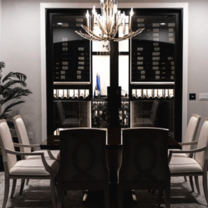 87 - Black and White Custom Wine Cellar