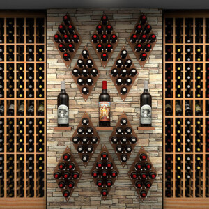 05 - Decorative ULTRA PEG Diamond Wine Cellar Racks Athens