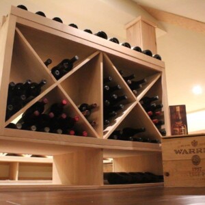 02 - Diamond X-Bins Wooden Wine Cellar Racks Miami florida