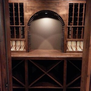 31 - Basic Design Example Wood Traditional Wine Cellar Racking Delray Beach