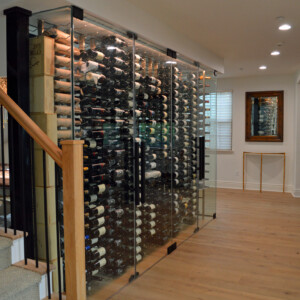 70 - Miami Florida Glass Wine Cellar Dining Area Divider