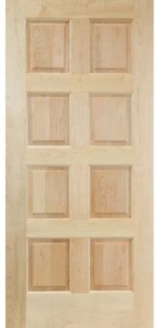 1 - Clearwater White Modern Florida Plain Wood Solid Wine Cellar Door