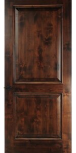 11 - Fort Pierce Florida Dark Two Panel Wood Solid Wine Cellar Door