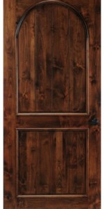 9 - Titusville Florida Two Panel Arch Wood Solid Wine Cellar Miami Door