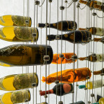 Adjustable modern LED wine cellar lighting lets you change the light levels to suit the mood you're trying to set.