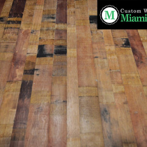 81- Vintage Style Barrel Wooden Wine Cellar Flooring Vintage Styled Barrel Wooden Flooring for Traditional Wine Cellar